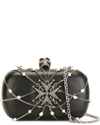 Alexander McQueen Skulls Chains And Charms Box Clutch