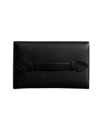 Burberry Two Tone Leather Wristlet Clutch