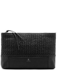 Vince Camuto Vc Signature Wright Woven Leather Clutch
