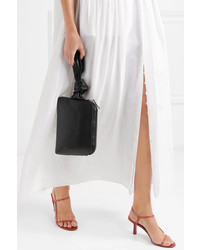 The Row Wristlet Leather Clutch