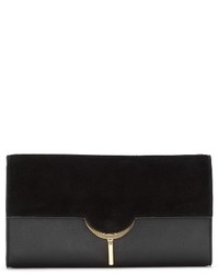 Vince Camuto Zana Leather Clutch Brown