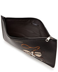 Dolce & Gabbana Zipped Leather Pouch