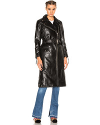 Adaptation Leather Moto Trench