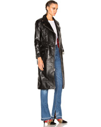 Adaptation Leather Moto Trench