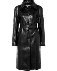 We11done Belted Faux Leather Coat