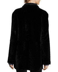 Theory Clairene Coat Light Merino Coat Black