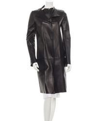 Calvin Klein Collection Leather Coat