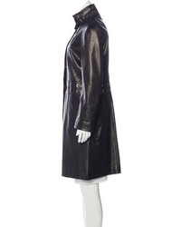 Jil Sander Knee Length Leather Coat