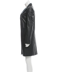 Jil Sander Leather Knee Length Coat