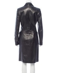 Dolce & Gabbana Leather Long Coat