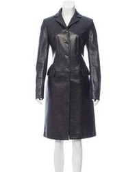 Dolce & Gabbana Leather Long Coat