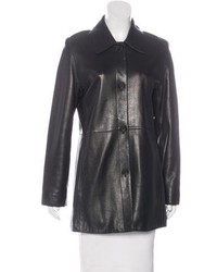 Andrew Marc Leather Short Coat