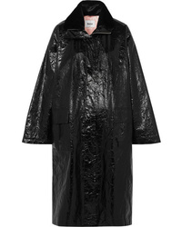 Stand Maia Crinkled Glossed Faux Leather Coat
