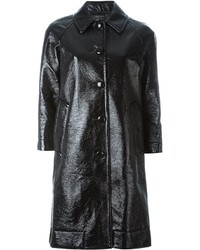 Marc Jacobs Single Breasted Pleather Coat