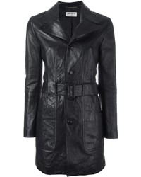 Saint Laurent 70s Short Leather Coat