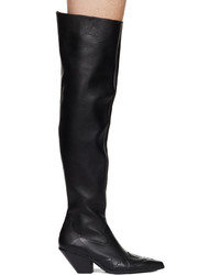 Enfants Riches Deprimes Black Midnight Cowboy Over The Knee Boots