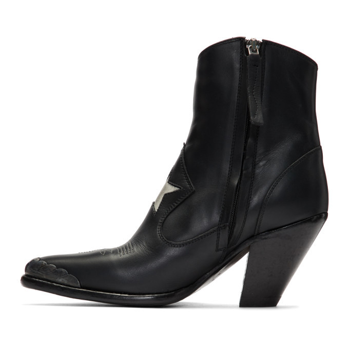 Golden Goose Black Nora Star Boots, $320 | SSENSE | Lookastic