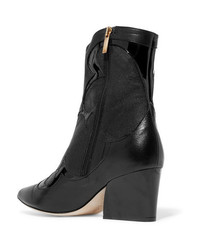 Tibi Felix Med Leather Ankle Boots