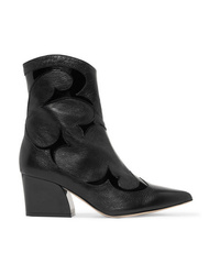 Tibi Felix Med Leather Ankle Boots