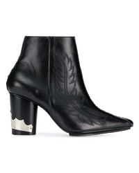 Toga Pulla Pointed Western Ankle Boots