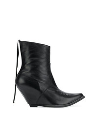 Unravel Project Western Ankle Boots