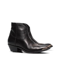 Golden Goose Deluxe Brand Young Leather Cowboy Ankle Boots