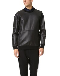 3.1 Phillip Lim Leather Pullover With French Terry