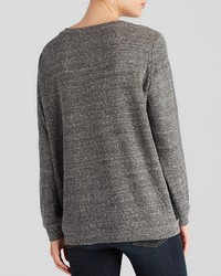 Velvet by Graham & Spencer Sweatshirt Jersey And Faux Leather
