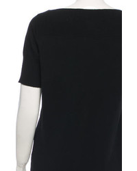 Robert Rodriguez Cashmere Leather Top