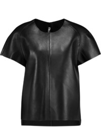 Acne Studios Mono Paneled Leather T Shirt