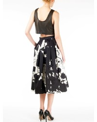 Thakoon Addition Cropped Leather Top