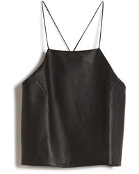 Cami Nyc Leather Crop Top