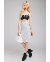 Forever 21 Faux Leather Bustier Top