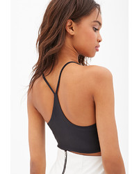 Forever 21 Faux Leather Cami Crop Top