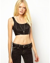 muubaa Shebelle Bandeau Top In Leather