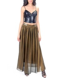Undercover Fashion Leather Crop Top