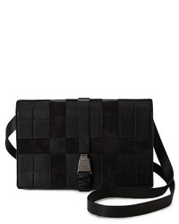 Akris Alice Leather Crossbody Bag Black