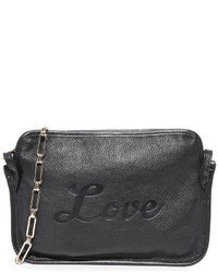 Edie Parker Amy Love Leather Cross Body Bag