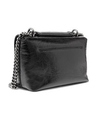 Akris Anouk Small Day Textured Patent Leather Shoulder Bag