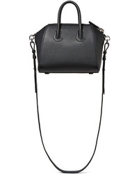 Givenchy Antigona Mini Textured Leather Shoulder Bag Black
