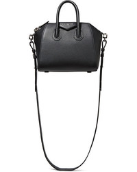 Givenchy Antigona Mini Textured Leather Shoulder Bag Black