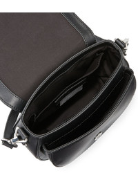 Rebecca Minkoff Astor Leather Saddle Bag Black
