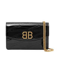 Balenciaga Bb Patent Leather Shoulder Bag