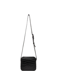 A.P.C. Black Croc Louisette Bag