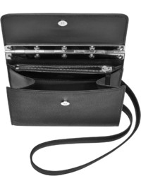 Jean Paul Gaultier Black Leather Mini Crossbody Bag