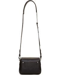 Proenza Schouler Black Leather Suede Mini Elliot Box Bag