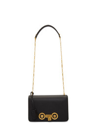Versace Black Medium Icon Tribute Flap Bag