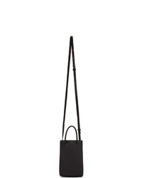 Balenciaga Black Shopping Phone Holder Bag