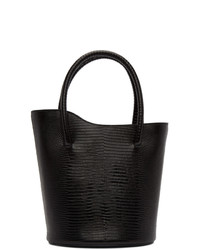 Little Liffner Black Snake Mini Tulip Tote