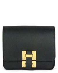Sophie Hulme Box Flap Leather Crossbody Bag